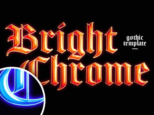 Gothic Chrome Text Effect
