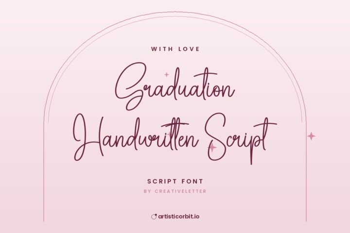 Graduation Handwritten Script font preview