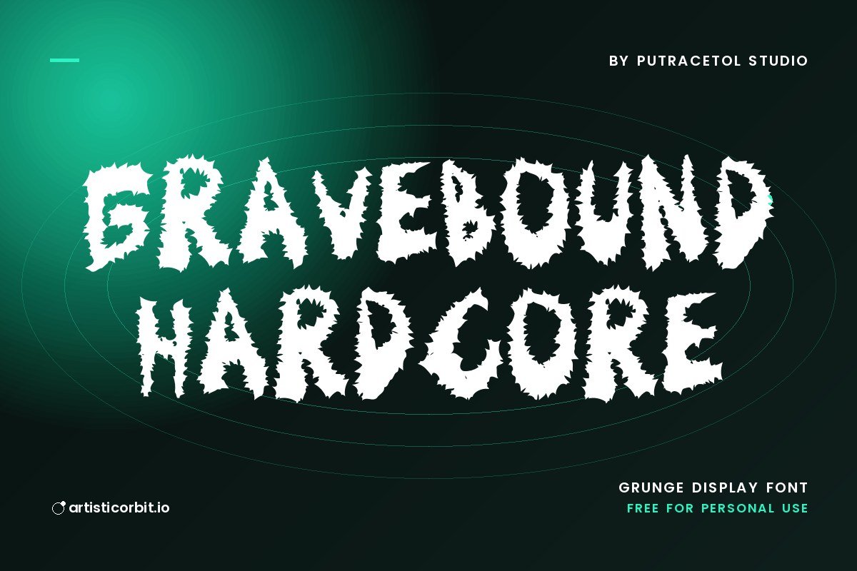 Gravebound Hardcore font preview