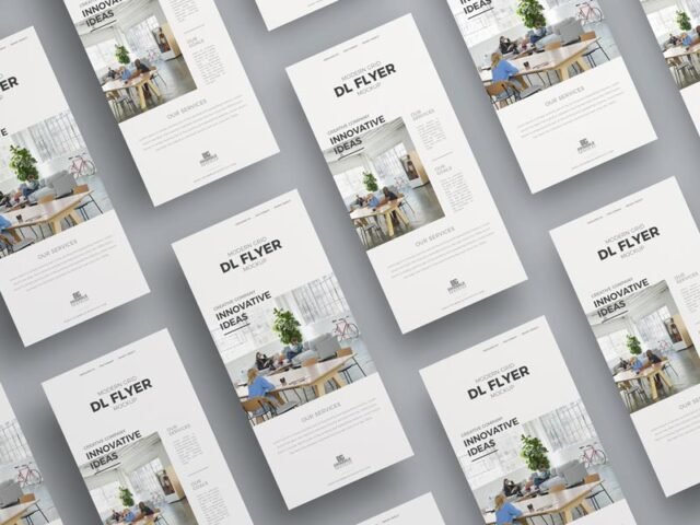 Grid DL Flyer Mockup