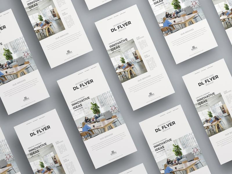 Grid DL Flyer Mockup