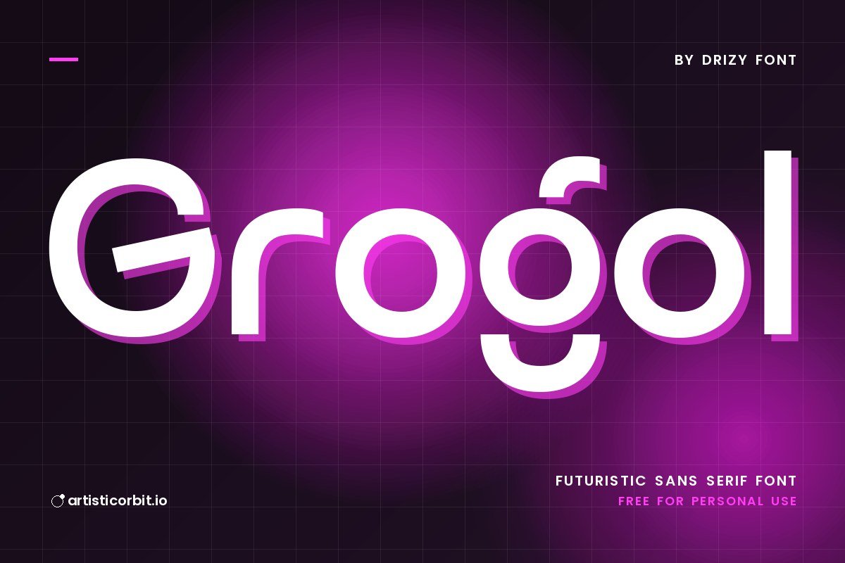 Grogol font preview