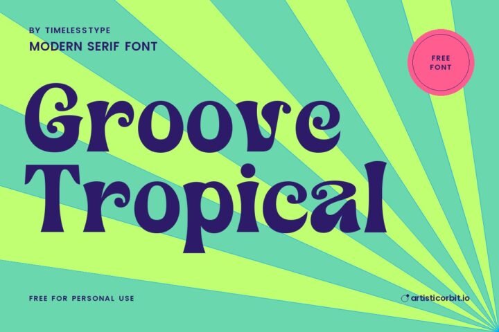 Groove Tropical font preview
