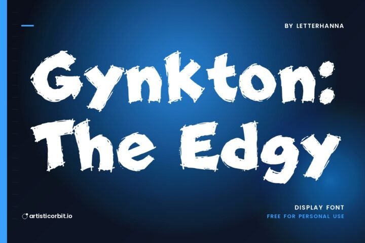 Gynkton: The Edgy font preview