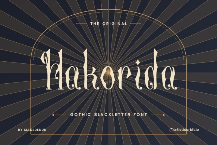 Hakorida font preview
