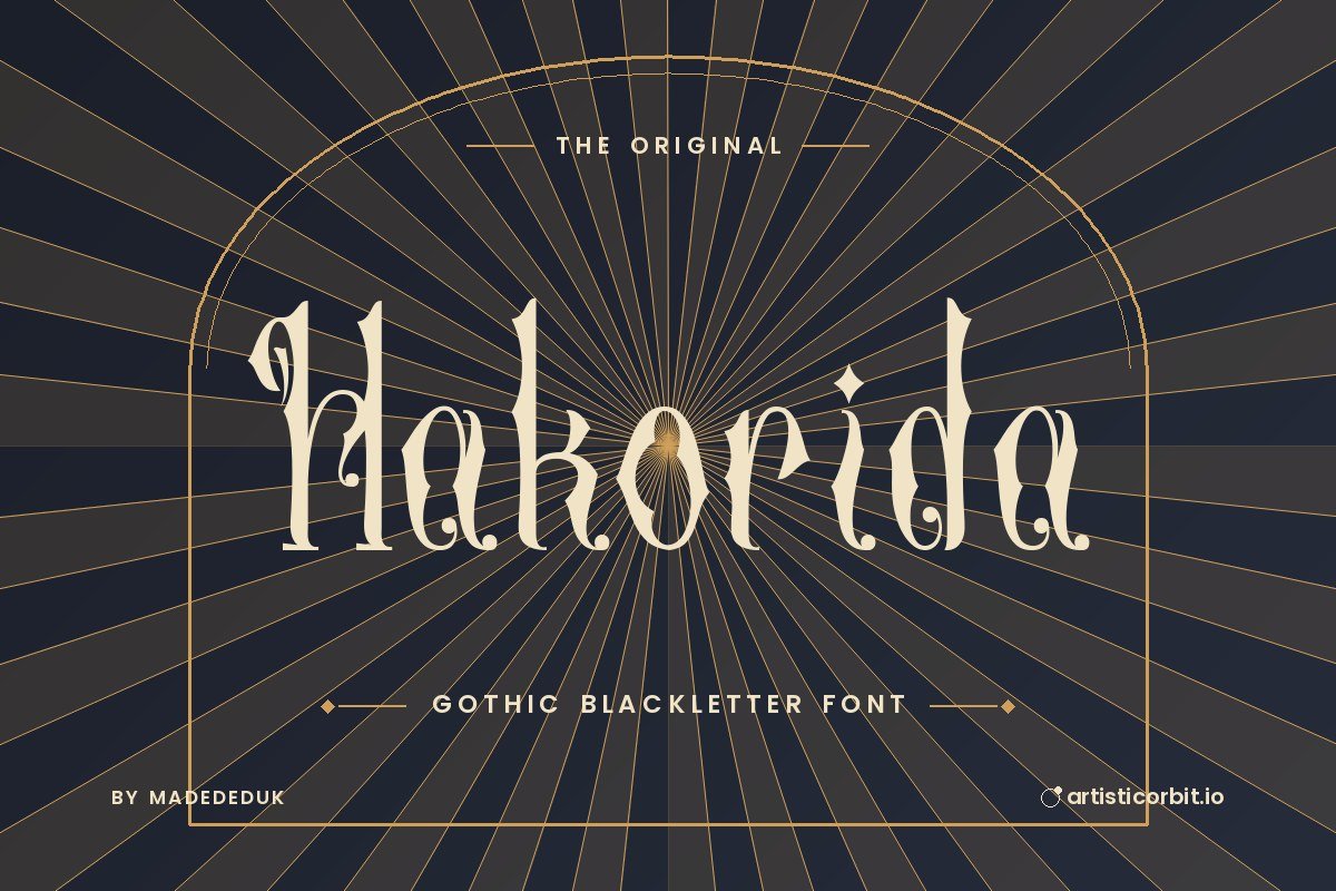 Hakorida font preview