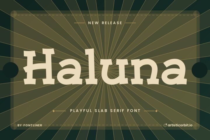 Haluna font preview