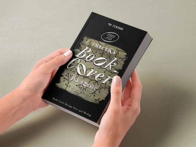 Hands Holding Book Mockup