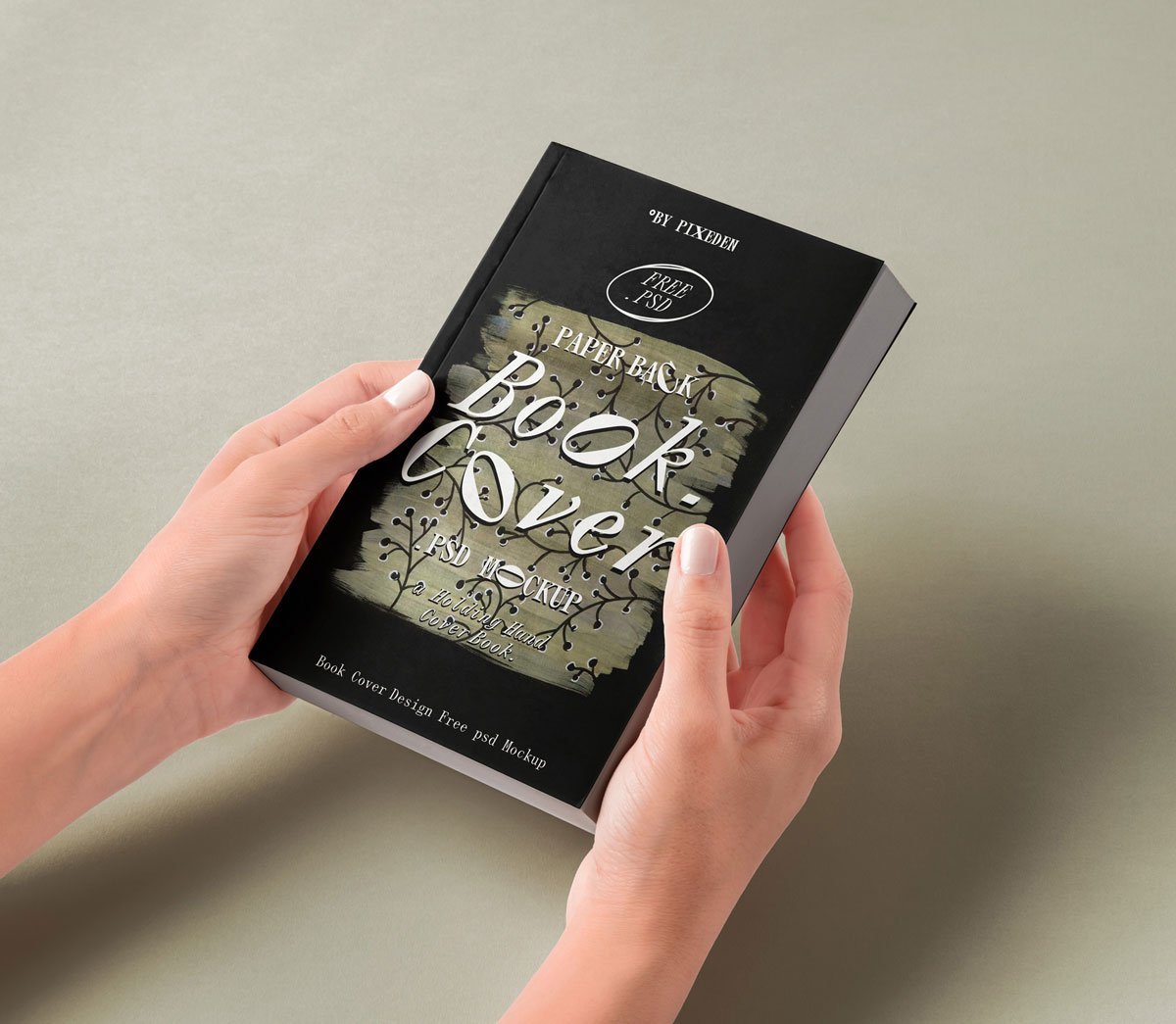 Hands Holding Book Mockup