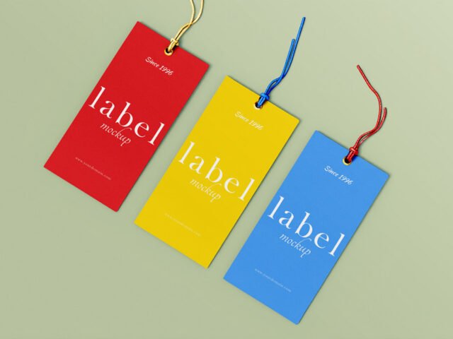 Hanging Label Tag Mockup