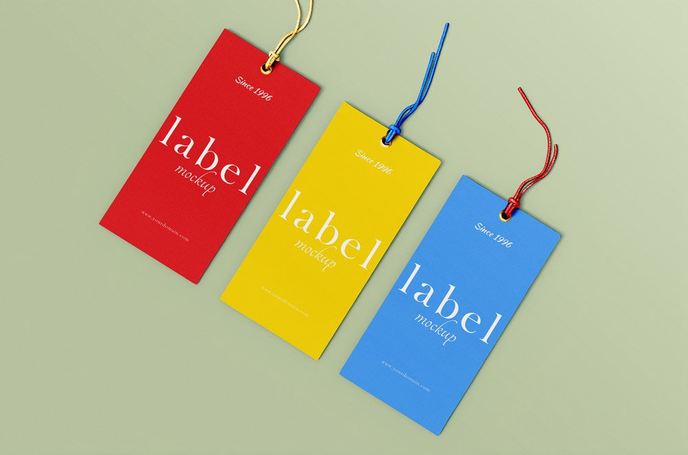Hanging Label Tag Mockup