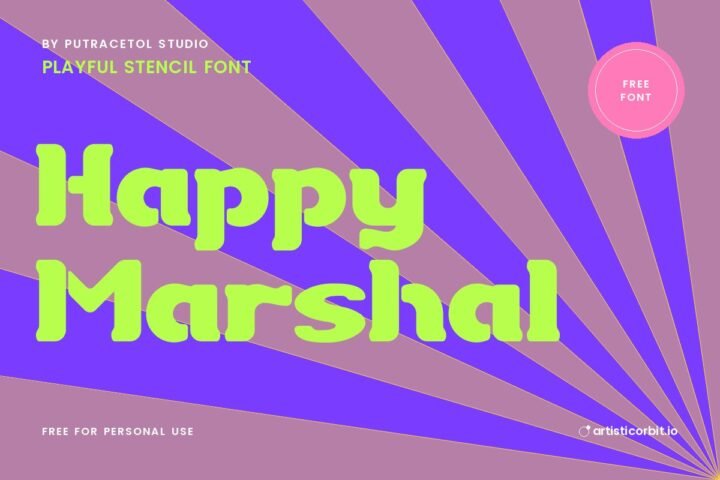 Happy Marshal font preview