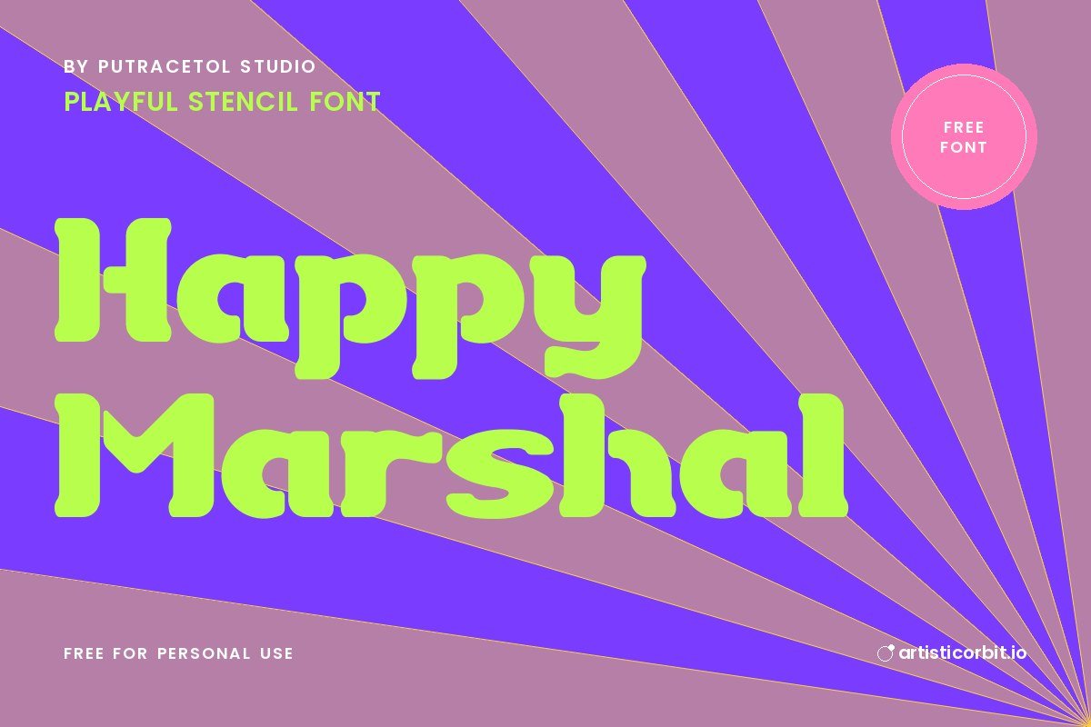 Happy Marshal font preview