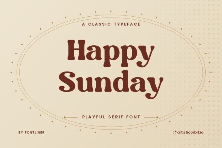 Happy Sunday font preview