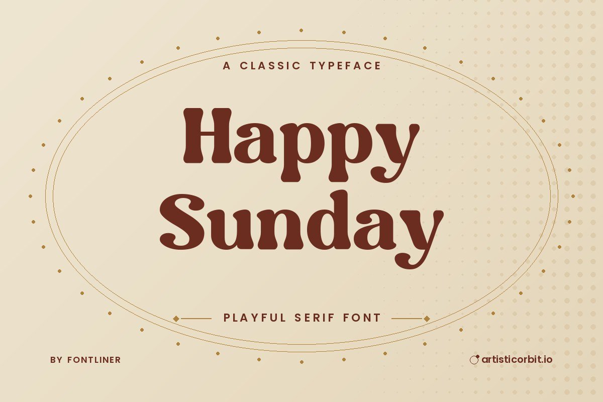 Happy Sunday font preview