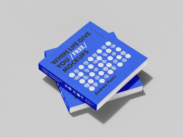 Hard Shadow Square Book Mockup
