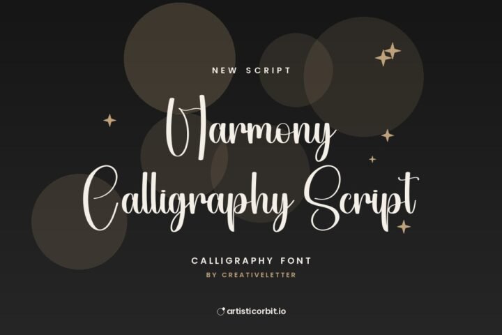 Harmony Calligraphy Script font preview