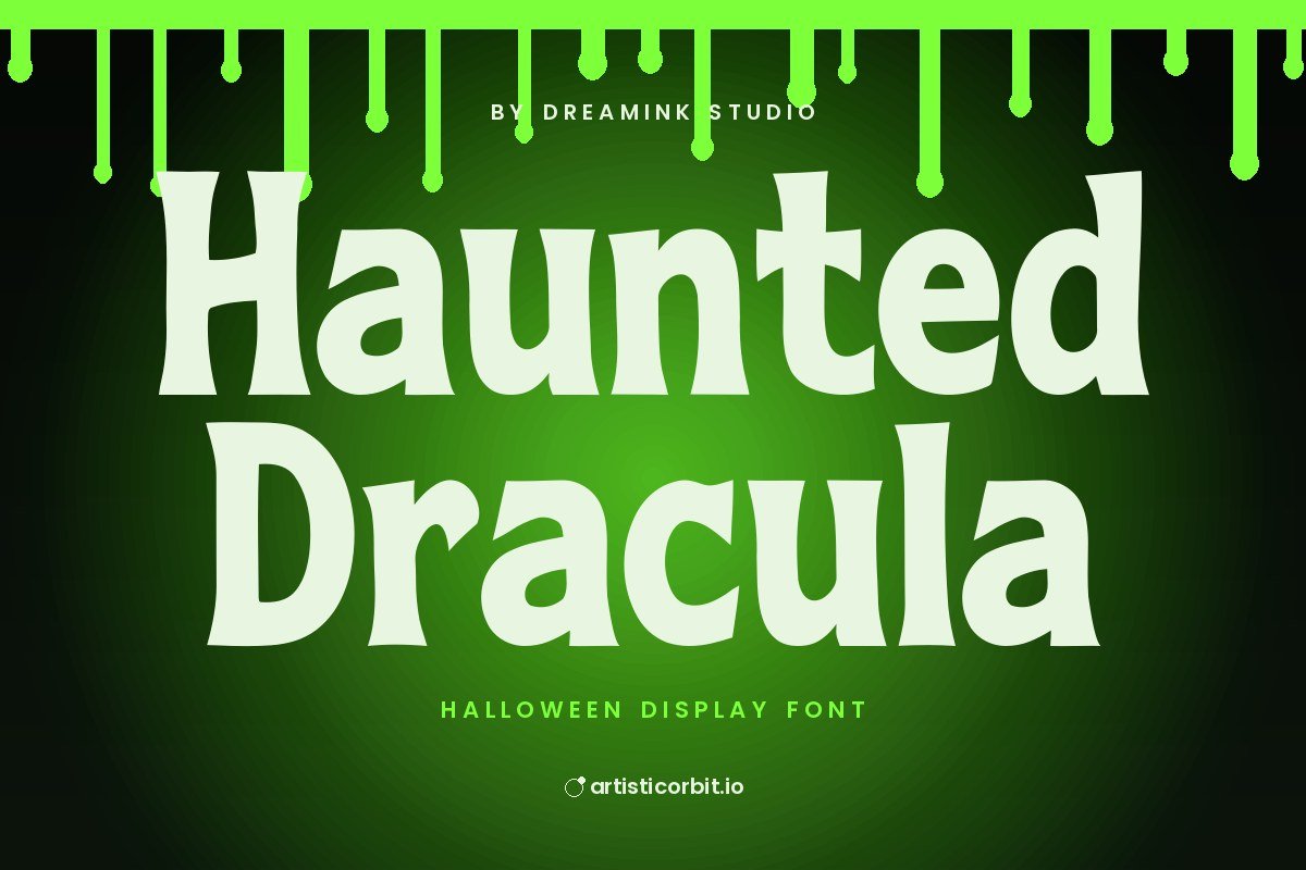 Haunted Dracula font preview