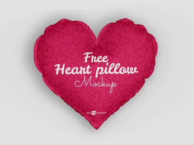 Heart Pillow Mockup