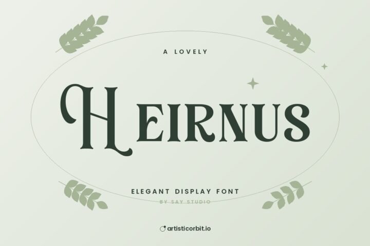 Heirnus font preview