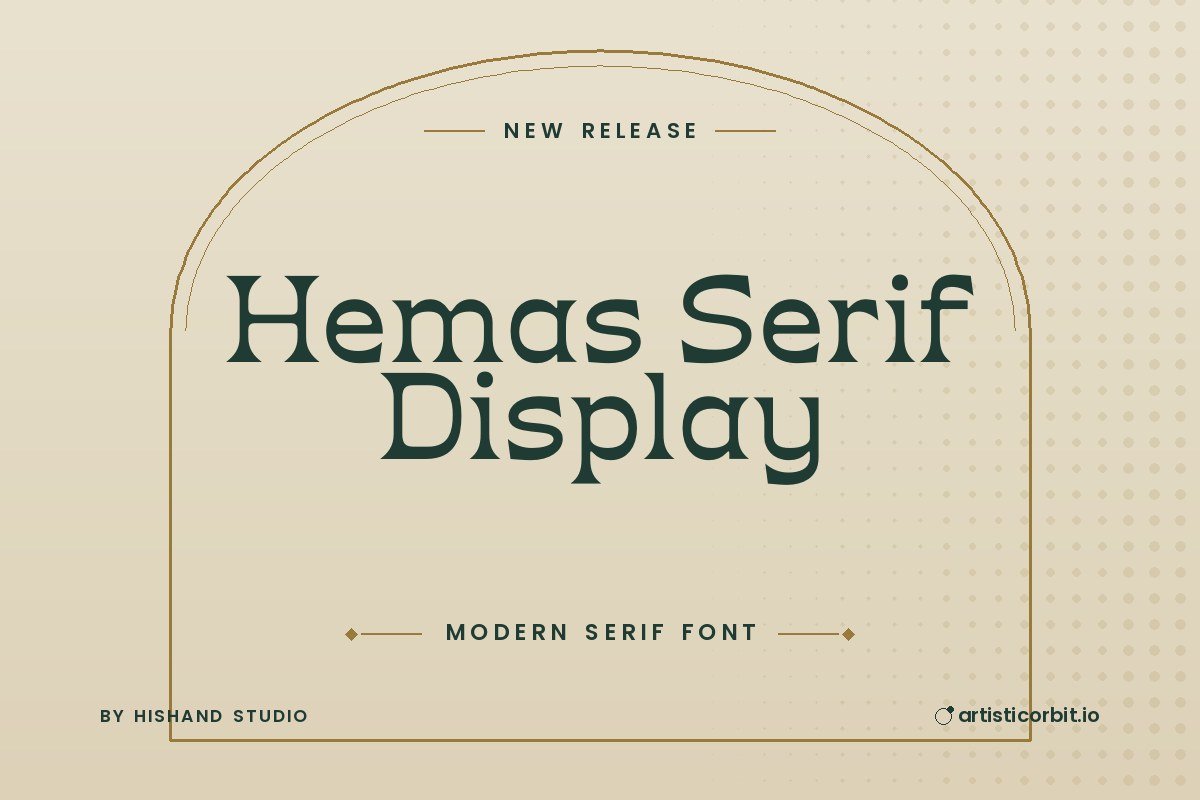 Hemas Serif Display font preview