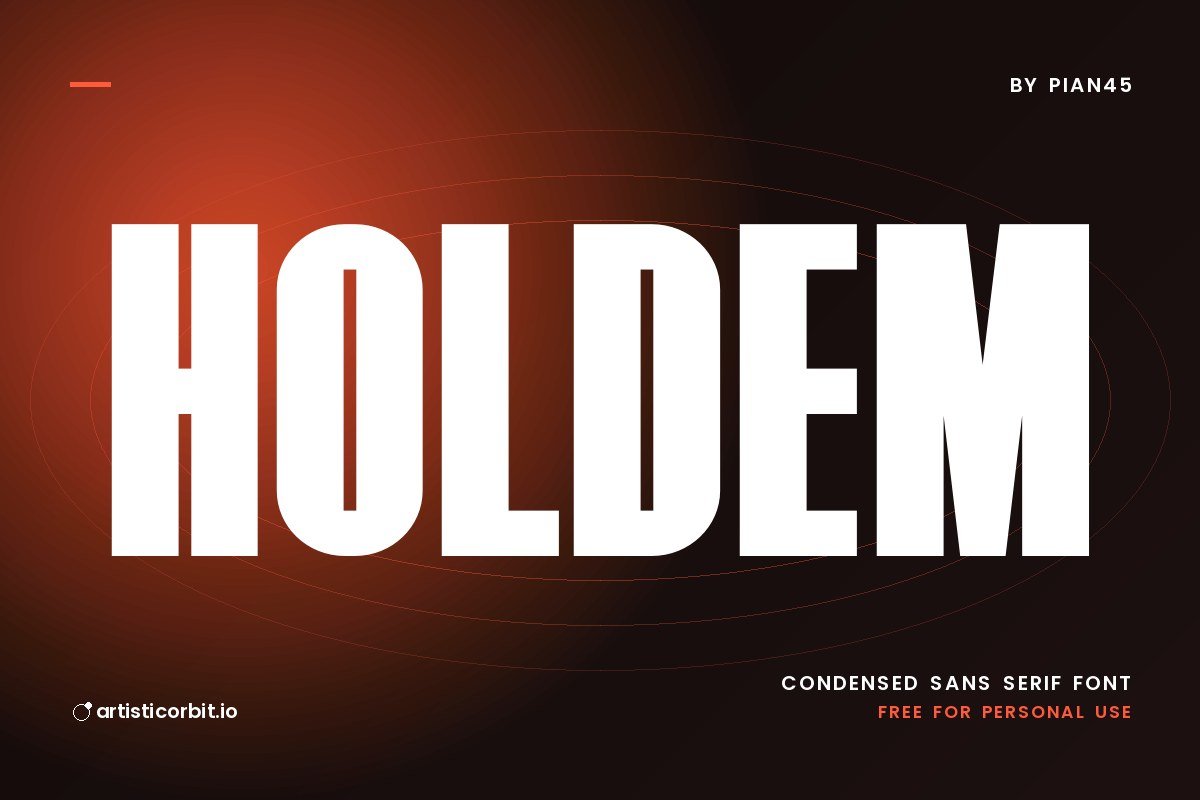 Holdem font preview