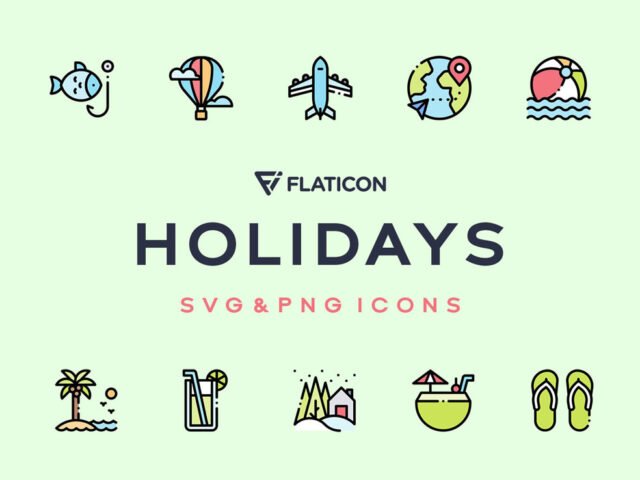 Holidays Vector Icons