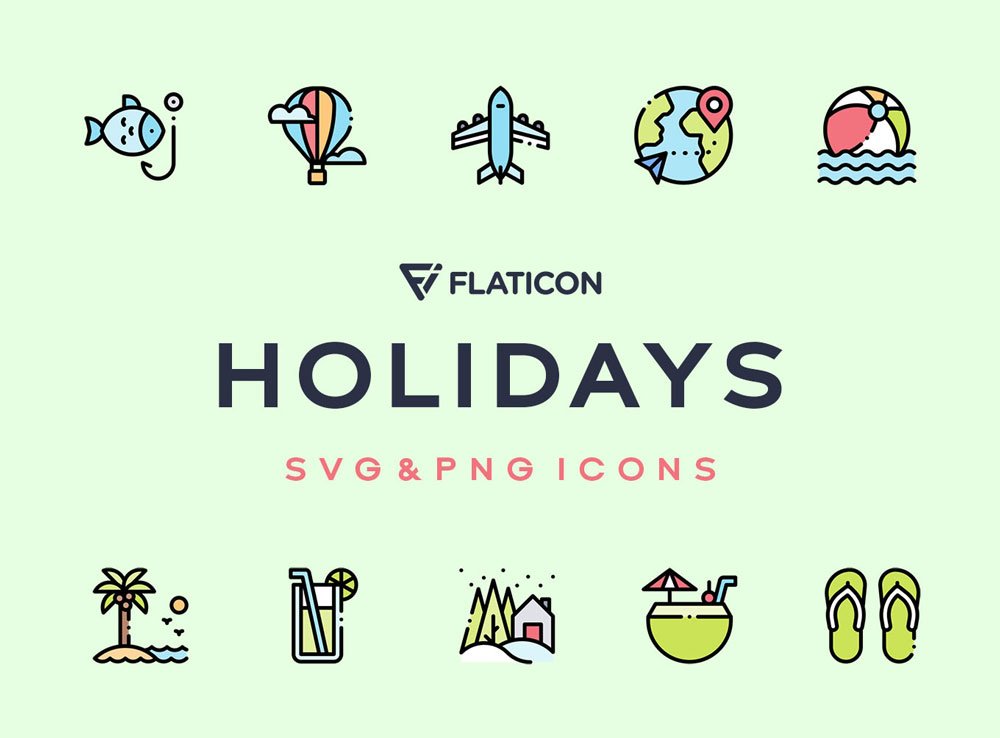 Holidays Vector Icons