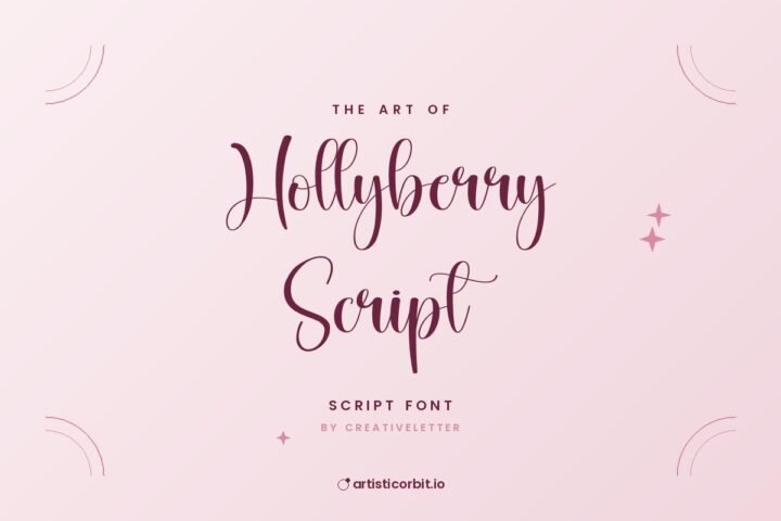 Hollyberry Script font preview