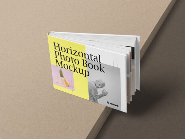 Horizontal Photo Book Mockup
