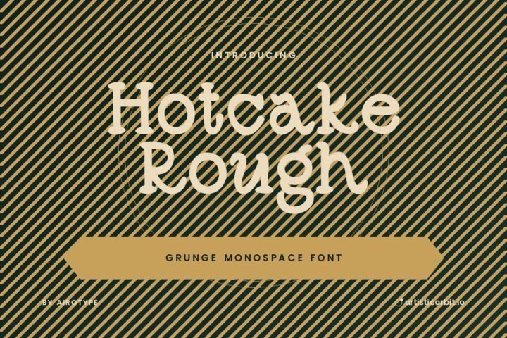 Hotcake Rough font preview