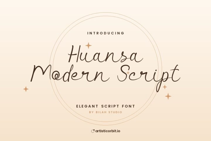 Huansa Modern Script font preview