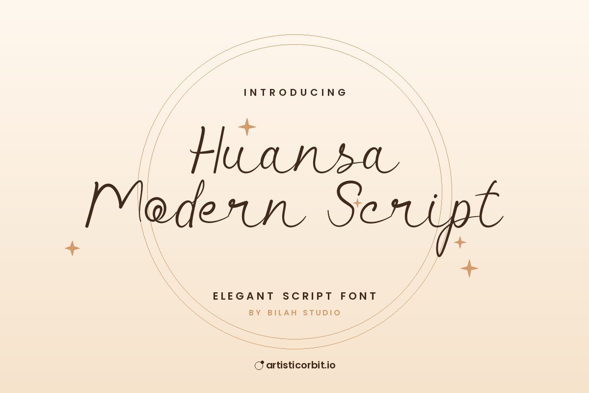 Huansa Modern Script font preview