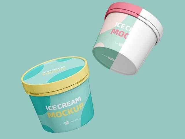 Ice Cream Jar Mockup