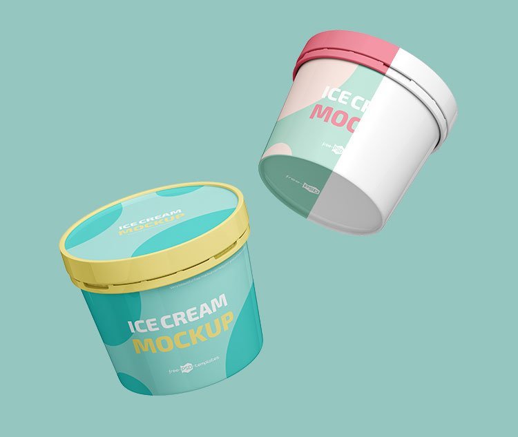Ice Cream Jar Mockup