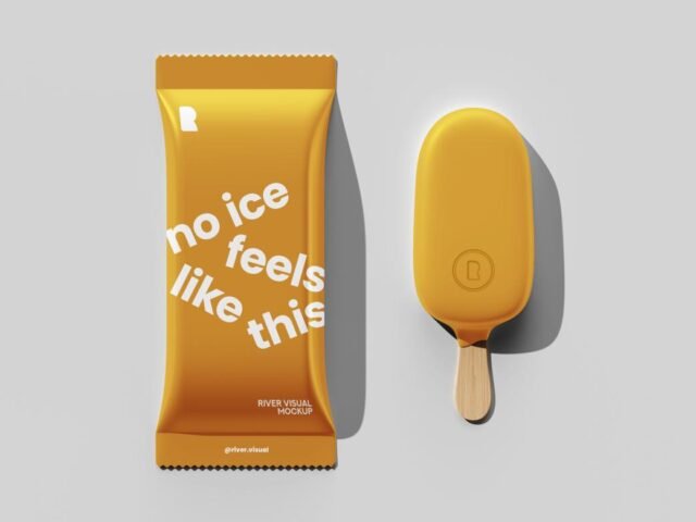 Ice Cream Mockup PSD