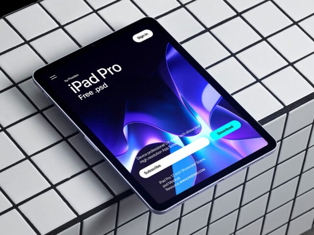 iPad Pro Mockup Scene