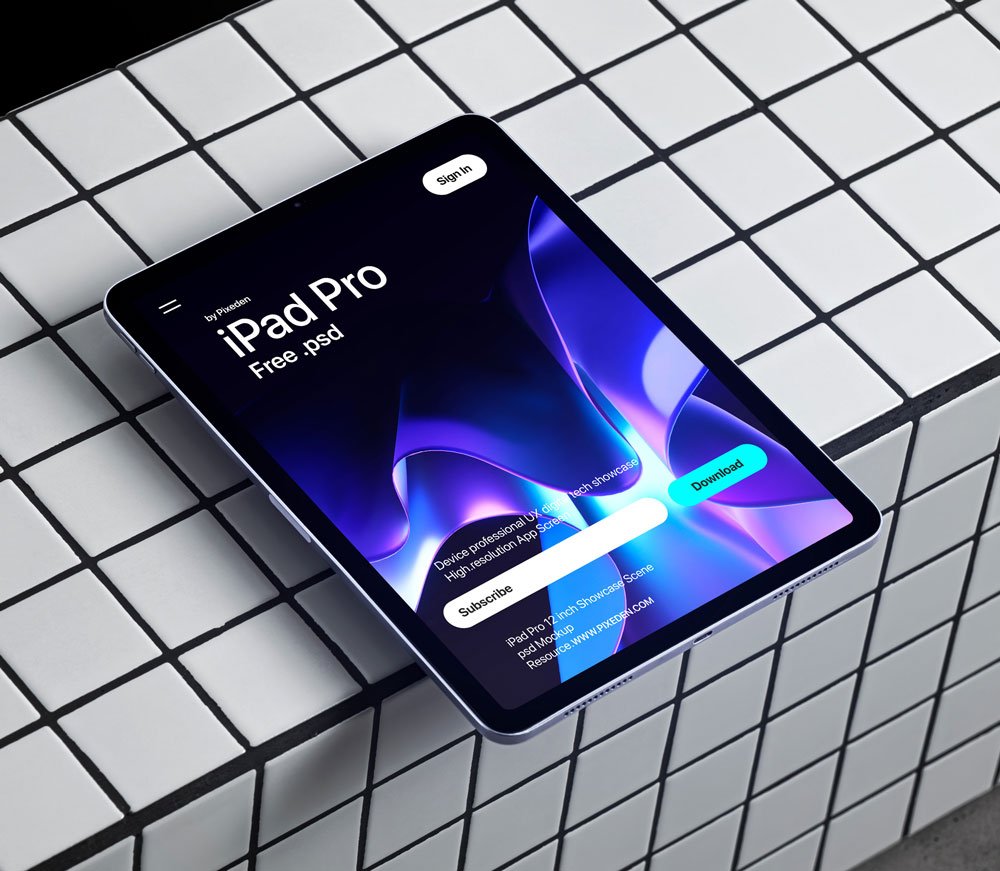 iPad Pro Mockup Scene