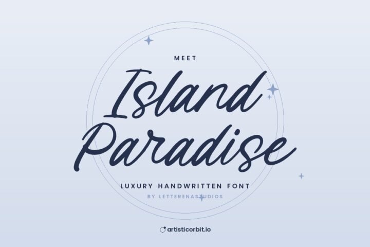 Island Paradise font preview
