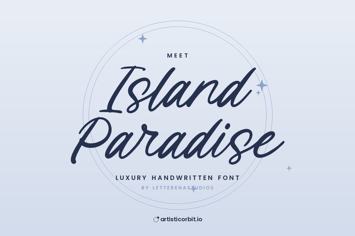 Island Paradise font preview