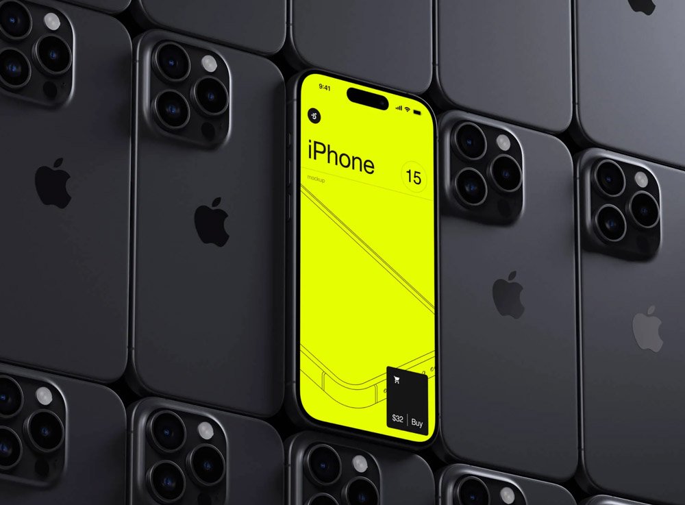 J-iPhone 15 Pro Mockup
