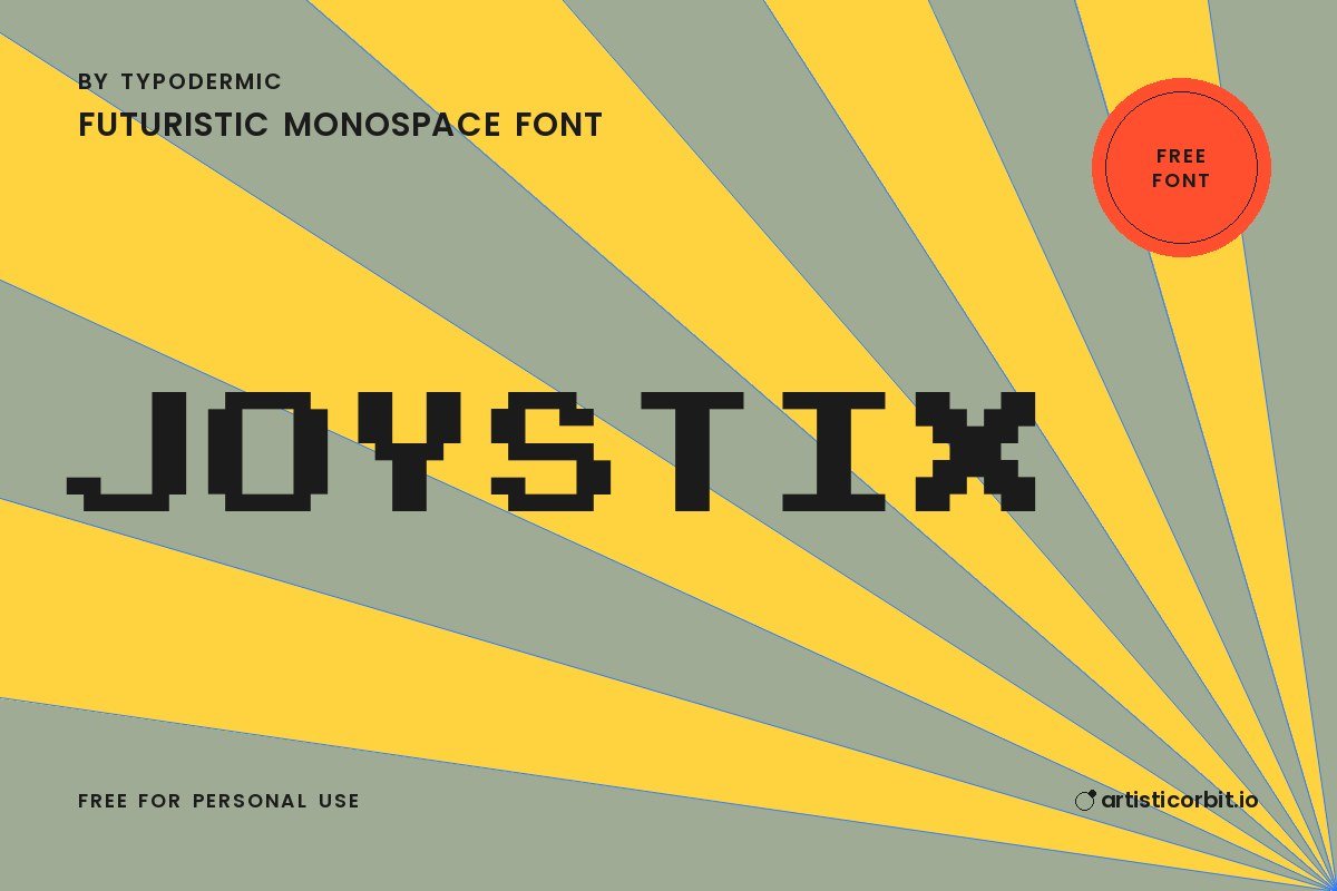 Joystix font preview