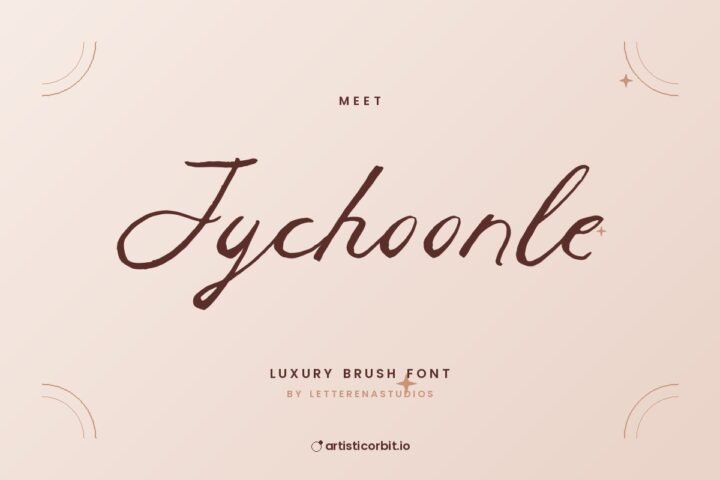 Jychoonle font preview