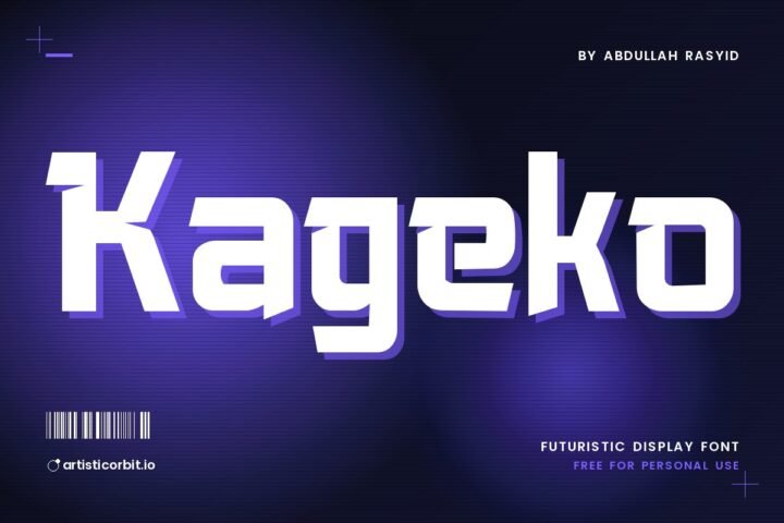 Kageko font preview