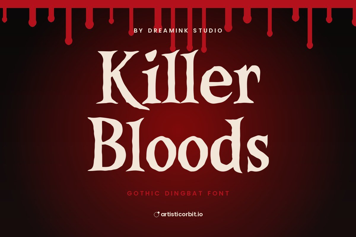 Killer Bloods font preview
