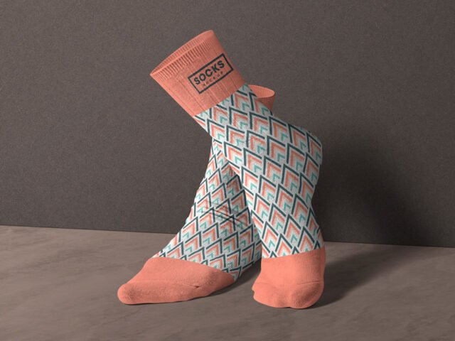 Knee High Socks Mockup