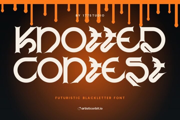 Knotted Contest font preview