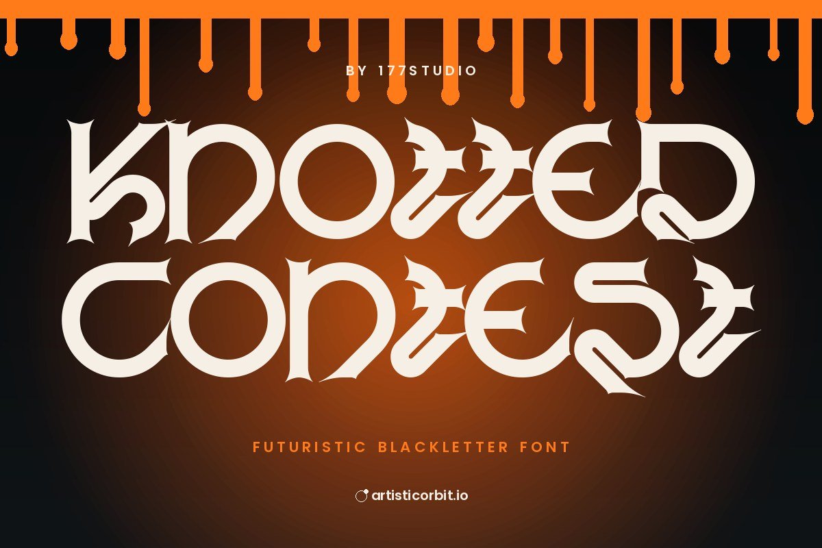 Knotted Contest font preview
