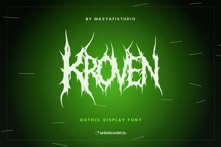 Kroven font preview