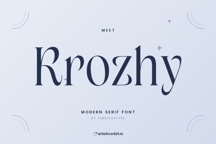 Krozhy font preview